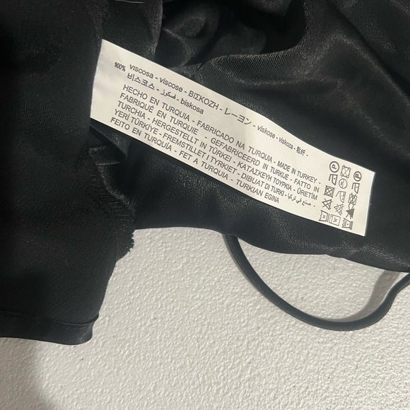 ZARA/ Black camisole  effect satin Zara top size S NWT - Picture 7 of 7